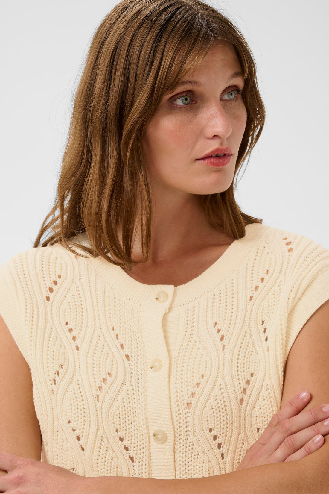 Soaked SLRava Nanna Vest Whisper White