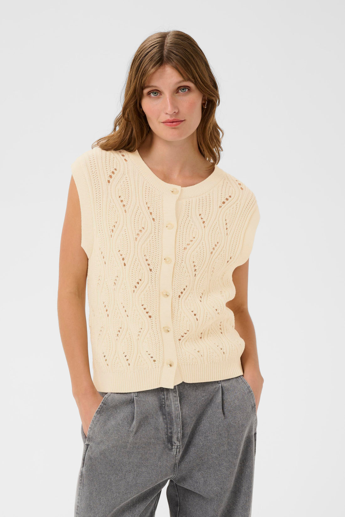 Soaked SLRava Nanna Vest Whisper White