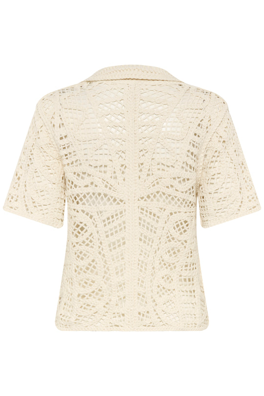 Soaked in Luxury SLAnamy Polo Blouse Turtledove