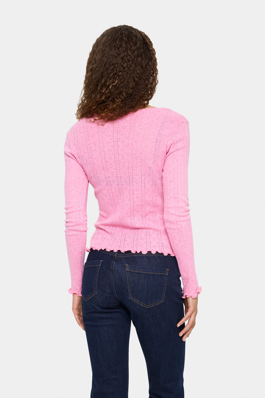 Saint Tropez GruSZ Cardigan Wild Rose Melange