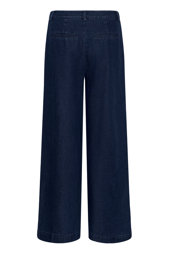 Saint Tropez JaclynSZ Pants Dark Blue Denim