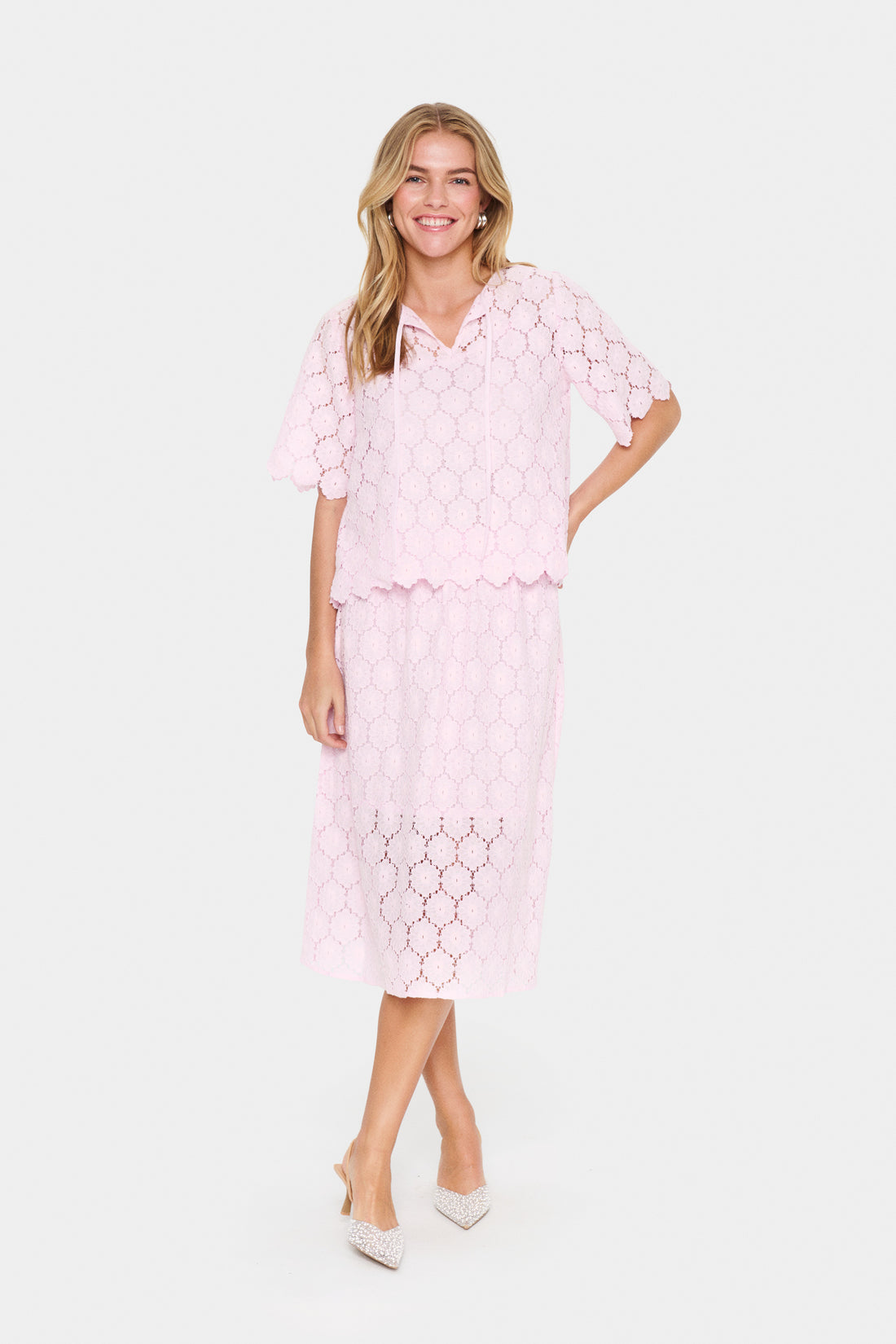 Saint Tropez ZojaSZ Blouse Pink Tulle