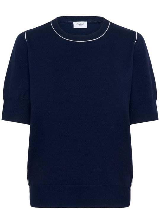 Saint Tropez MilaneSZ SS Pullover Baritone Blue