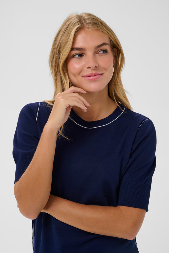 Saint Tropez MilaneSZ SS Pullover Baritone Blue