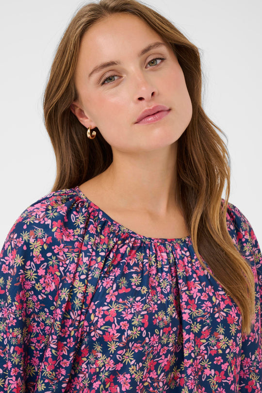 Saint Tropez OnneliSZ dress Navy Peony bloom