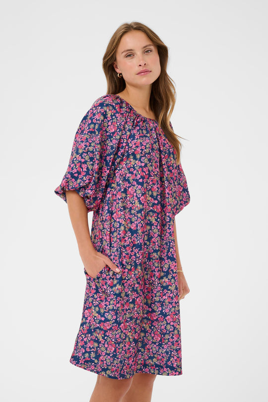 Saint Tropez OnneliSZ dress Navy Peony bloom