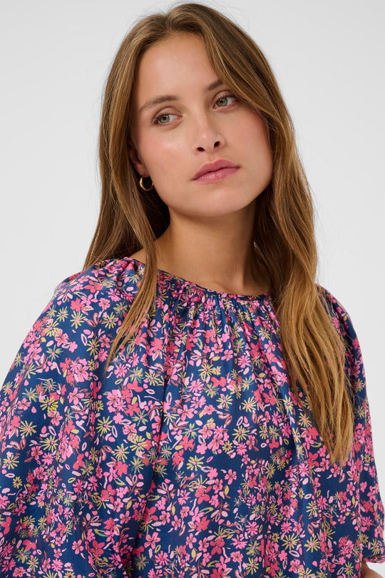 Saint Tropez OnneliSZ blouse Navy Peony bloom