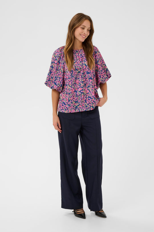 Saint Tropez OnneliSZ blouse Navy Peony bloom