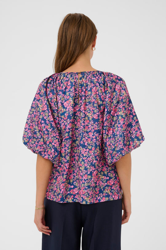 Saint Tropez OnneliSZ blouse Navy Peony bloom