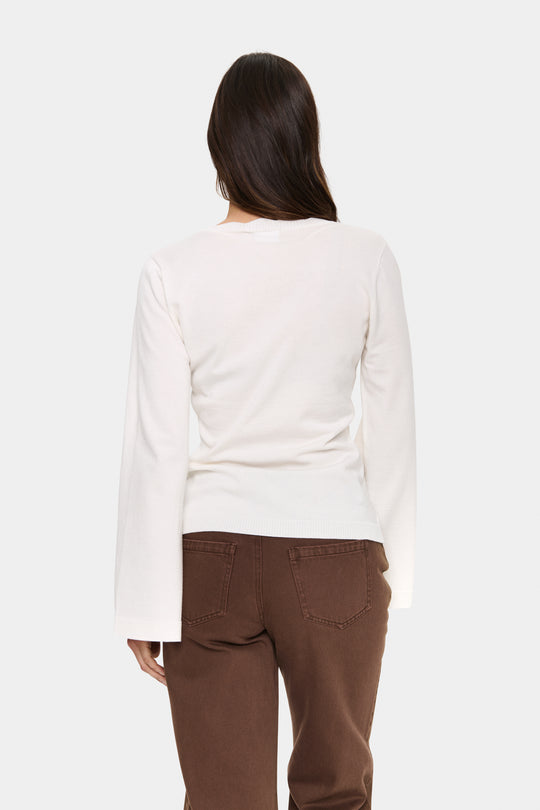 Saint Tropez Madlena Pullover Ice (hvid)