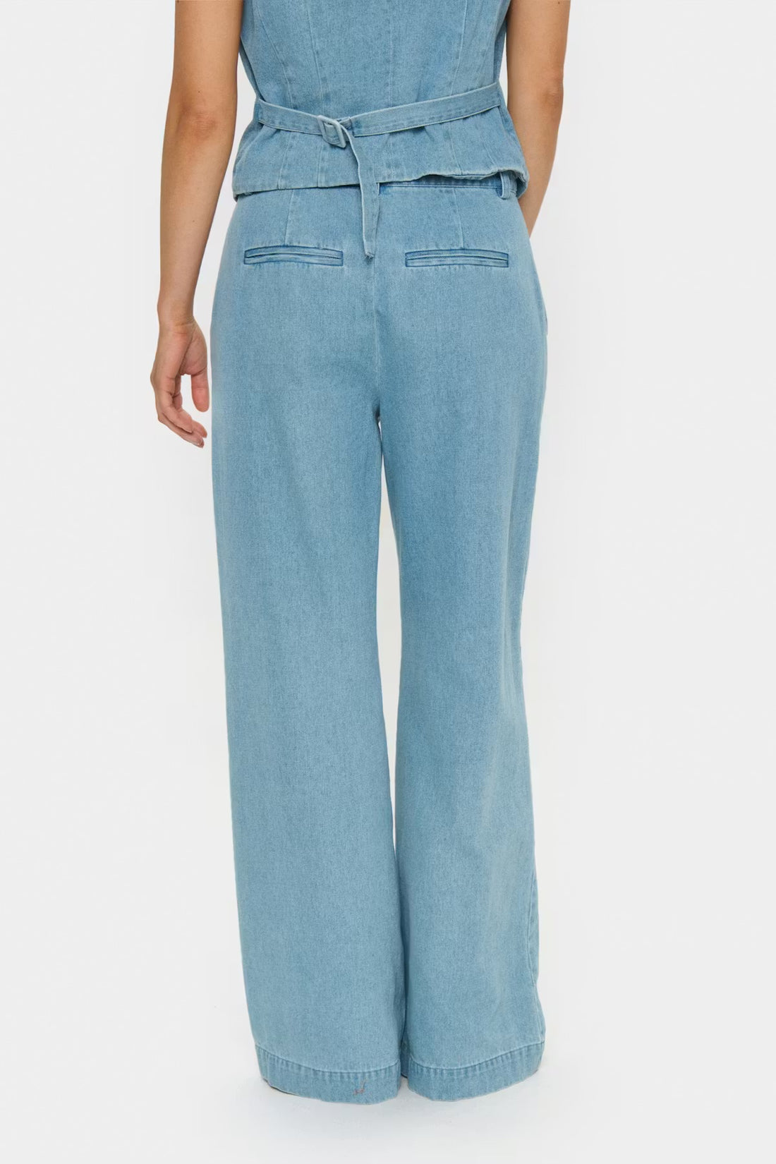 Saint Tropez JaclynSZ Pants Light Blue Denim