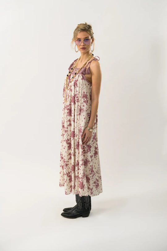 Lollys Laundry AngoLL Maxi Dress SL 74 flower print