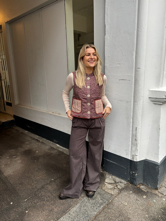 Pieszak PD-Sasha French Pleat Pant coffee (brun)