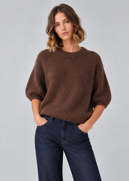 Noella Mimi Knit Jumper Dark Brown