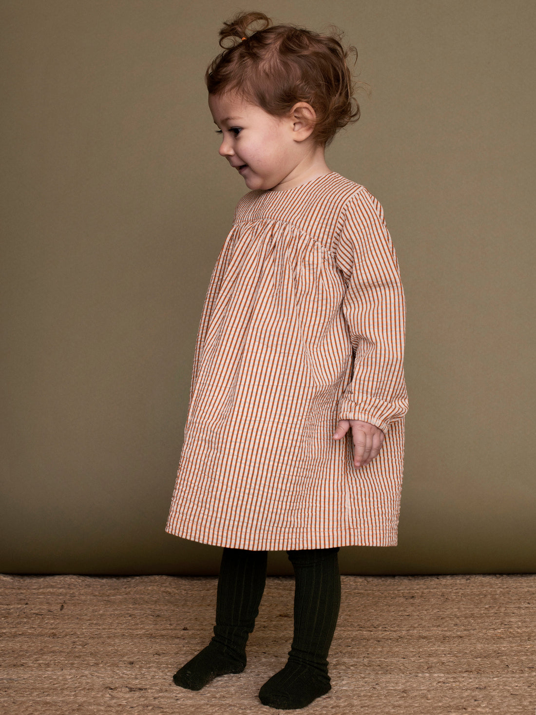 Serendipity Yoke Dress Saffron Checks