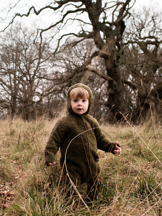 Serendipity Baby Plush Suit Dark Olive
