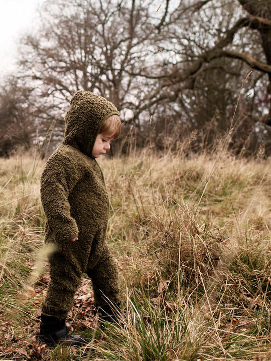 Serendipity Baby Plush Suit Dark Olive