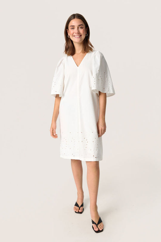 Soaked SLManja Dress SS broken white