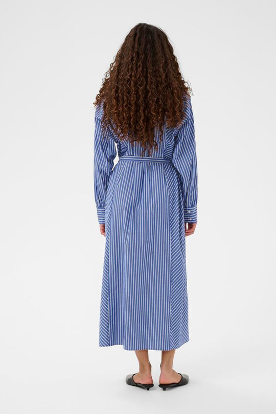 Soaked in Luxury SLCalken Shirt Dress LS Nouvean Navy Stripe