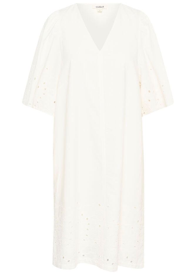 Soaked SLManja Dress SS broken white
