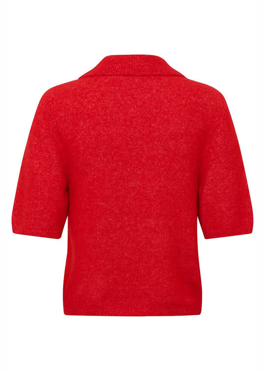 Gestuz GZalpha SS polo pullover Postbox Mélange