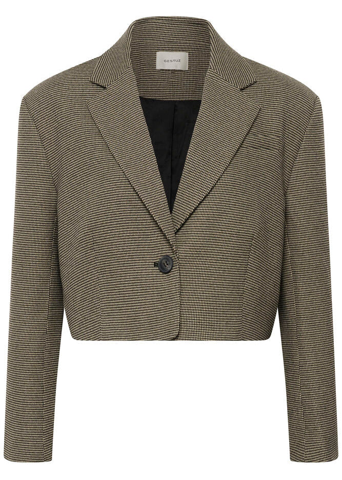 Gestuz GZcasia blazer Black And White Houndstooth