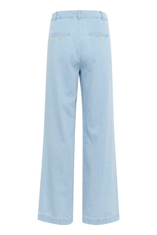 Part Two CoraliePW Pants Whiteish Blue Denim