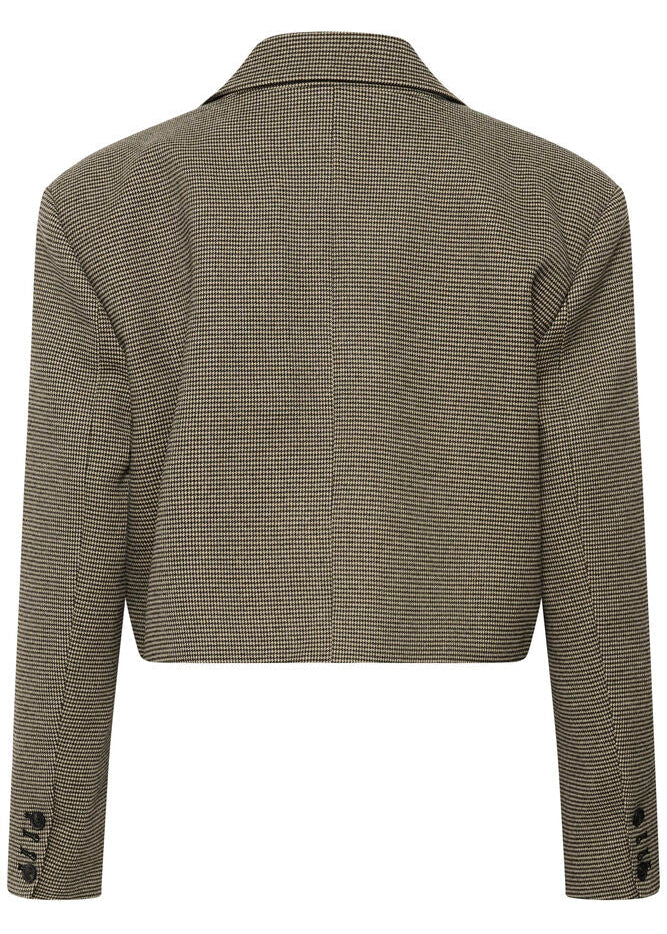 Gestuz GZcasia blazer Black And White Houndstooth