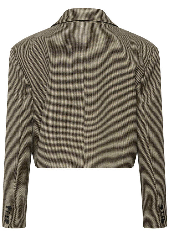 Gestuz GZcasia blazer Black And White Houndstooth