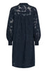 Part Two ZayaPW Dress Dark Navy Blurred Flower