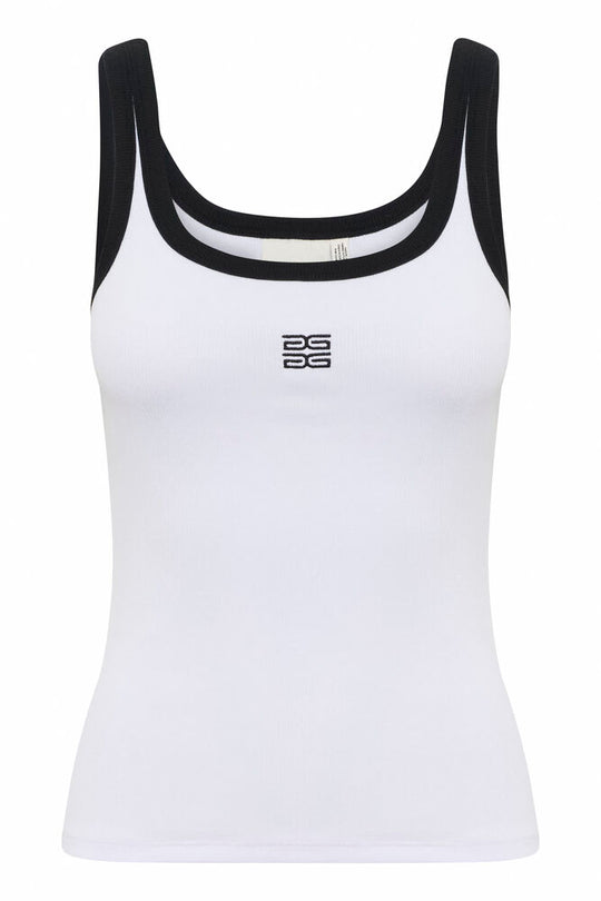 Gestuz GZdrew contrast logo top Bright White