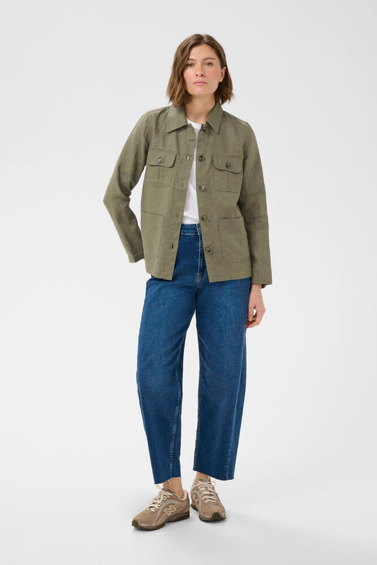 Part Two ElnoraPW Shirtjacket kalamata