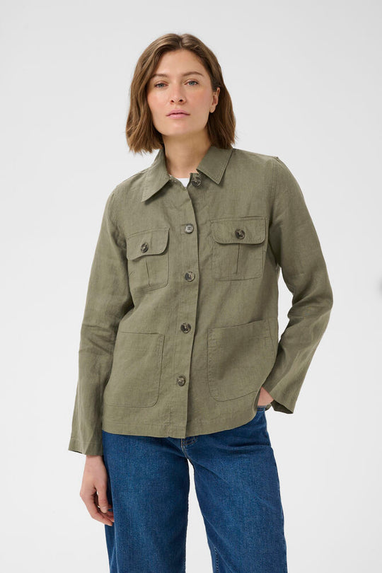 Part Two ElnoraPW Shirtjacket kalamata