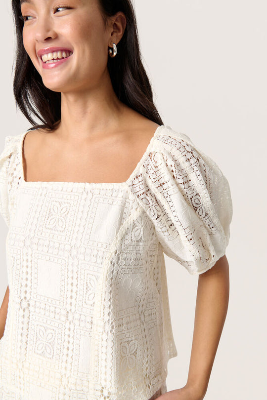 Soaked SLCoopelia Blouse SS whisper white