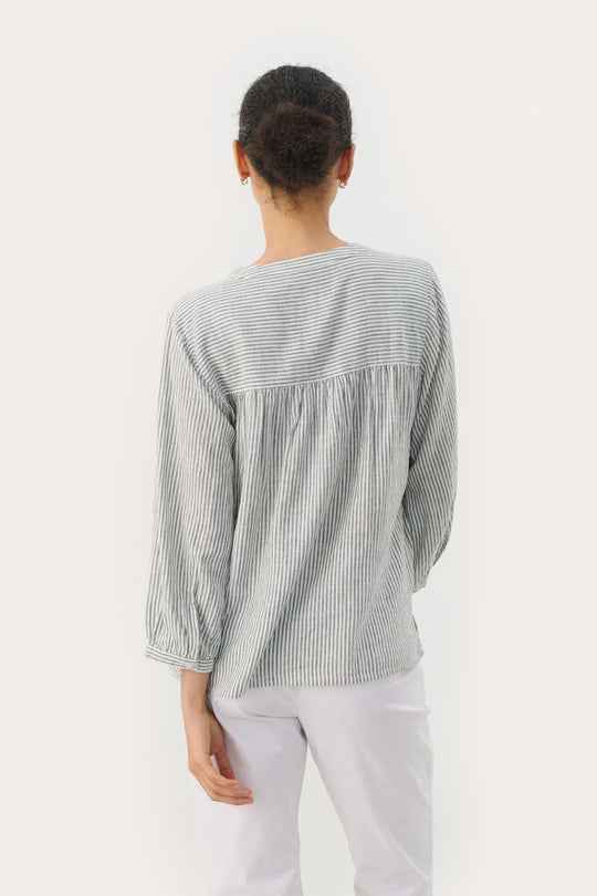 Part Two PersillesPW Shirt vetiver Stripe