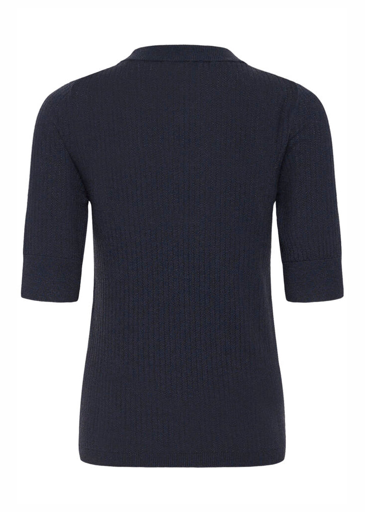 Soaked in Luxury SLSpina Knit Tee India Ink