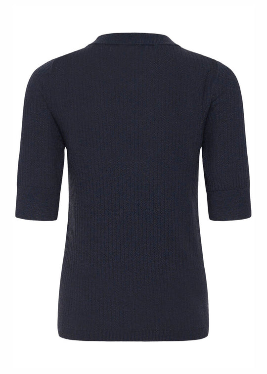 Soaked in Luxury SLSpina Knit Tee India Ink