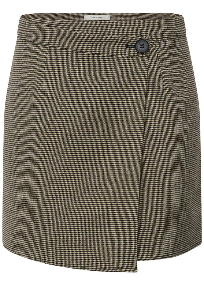 Gestuz GZcasia HW skirt Black And White Houndstooth