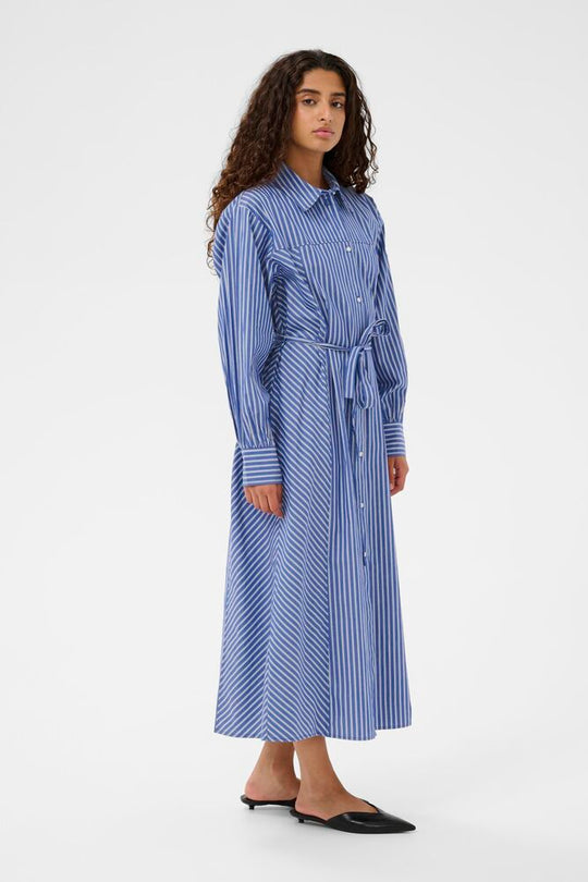 Soaked in Luxury SLCalken Shirt Dress LS Nouvean Navy Stripe