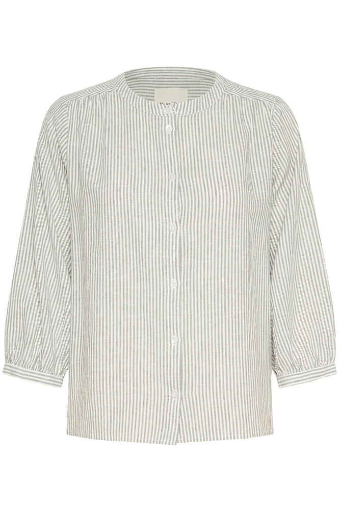 Part Two PersillesPW Shirt vetiver Stripe