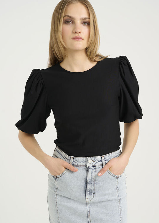Gestuz RifaGZ balloon blouse Black