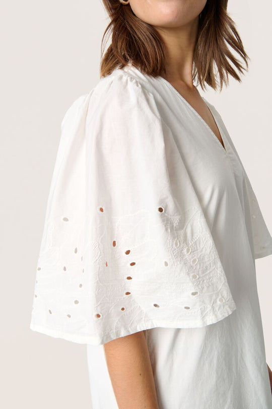 Soaked SLManja Dress SS broken white