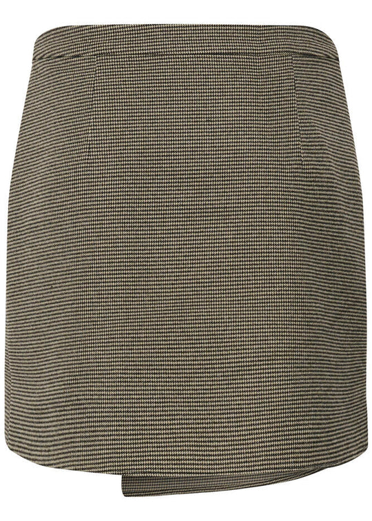 Gestuz GZcasia HW skirt Black And White Houndstooth