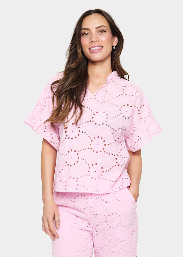 Saint Tropez Kindra Blouse  Sweet Dreams pink