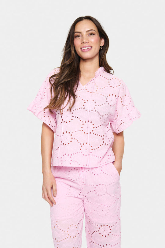 Saint Tropez Kindra Blouse  Sweet Dreams pink