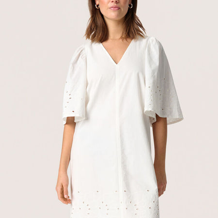 Pre-order uge 17. Soaked SLManja Dress SS broken white