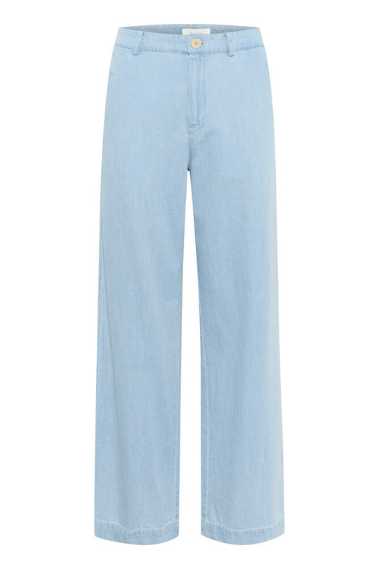 Part Two CoraliePW Pants Whiteish Blue Denim