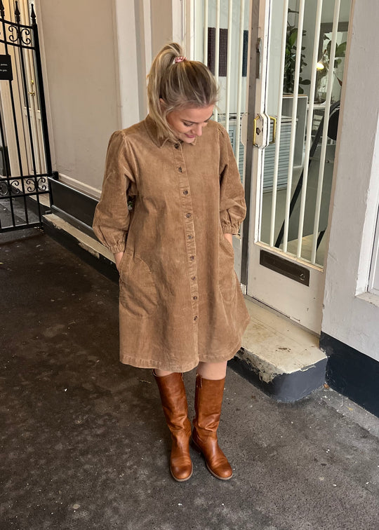 Part Two EleinaPW Dress Tigers Eye (lys brun)