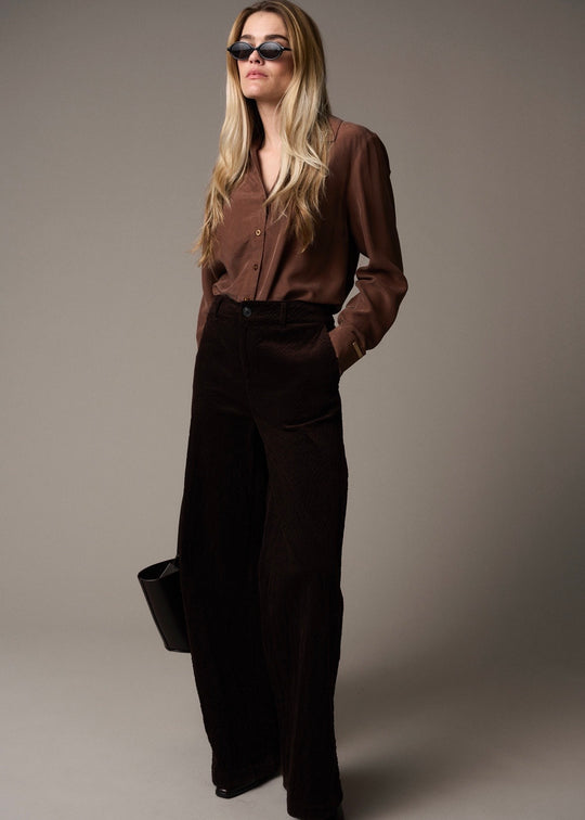 Pieszak PD-Birkin Pant Stunning Corduroy 768 Black Coffee (brun)