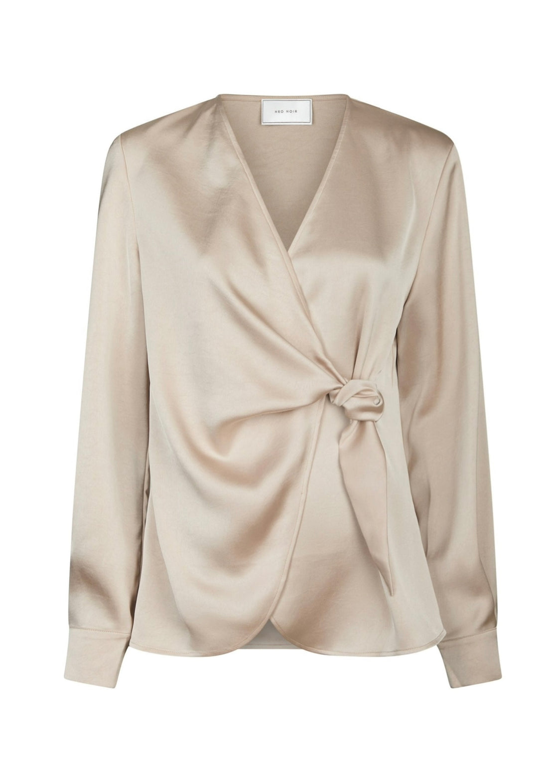 Neo Noir Petris Heavy Sateen Blouse Champagne
